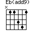 Eb(add9)